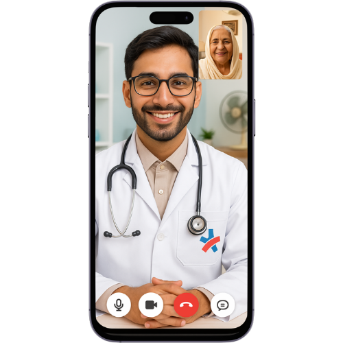 Video consultation mockup